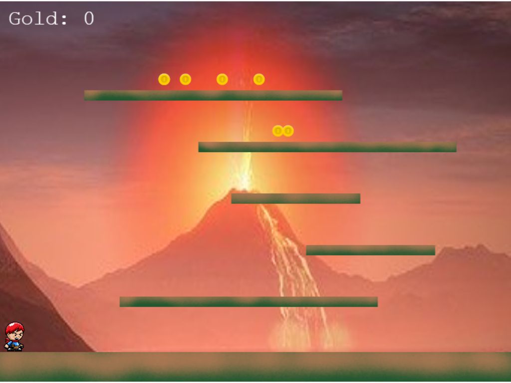 Screenshot of Climbing the Volcano.